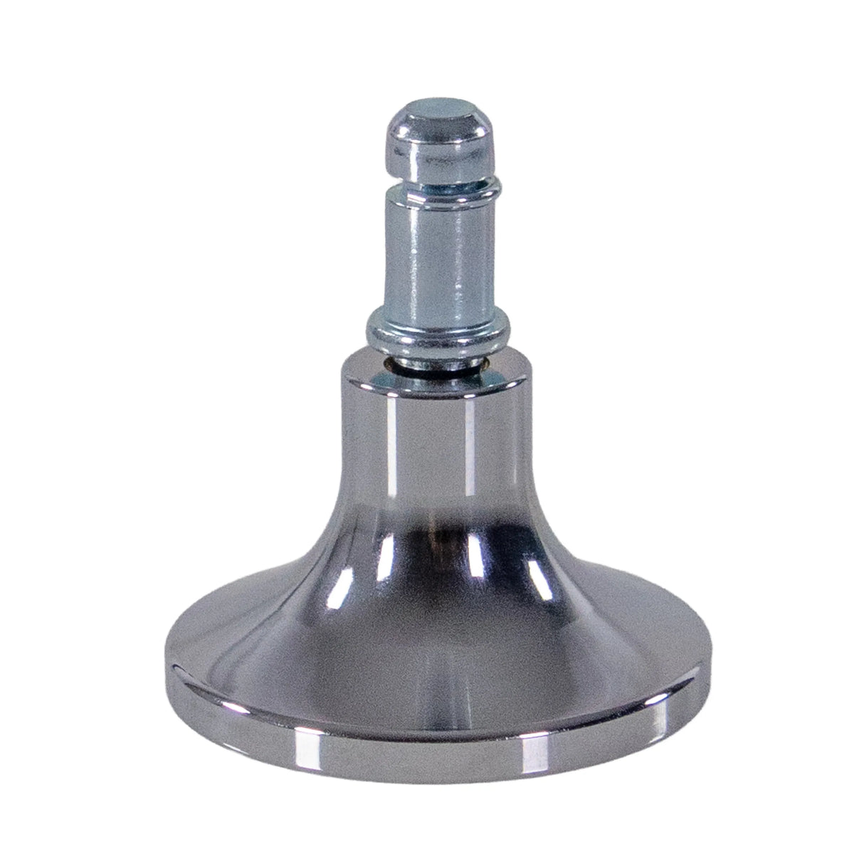 Silberner Stuhlgleiter STAND C für Teppichboden mit 11 mm Durchmesser von hjh OFFICE