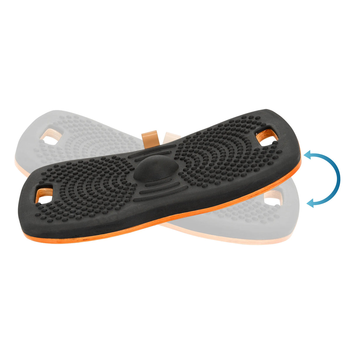 Schwarz strukturierte Trittfläche des Balance Boards ACTIV von hjh OFFICE