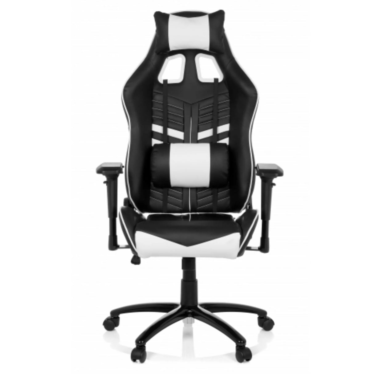 Gamingstuhl LEAGUE PRO in Schwarz und Weiß mit Nacken- und Lendenkissen von hjh OFFICE