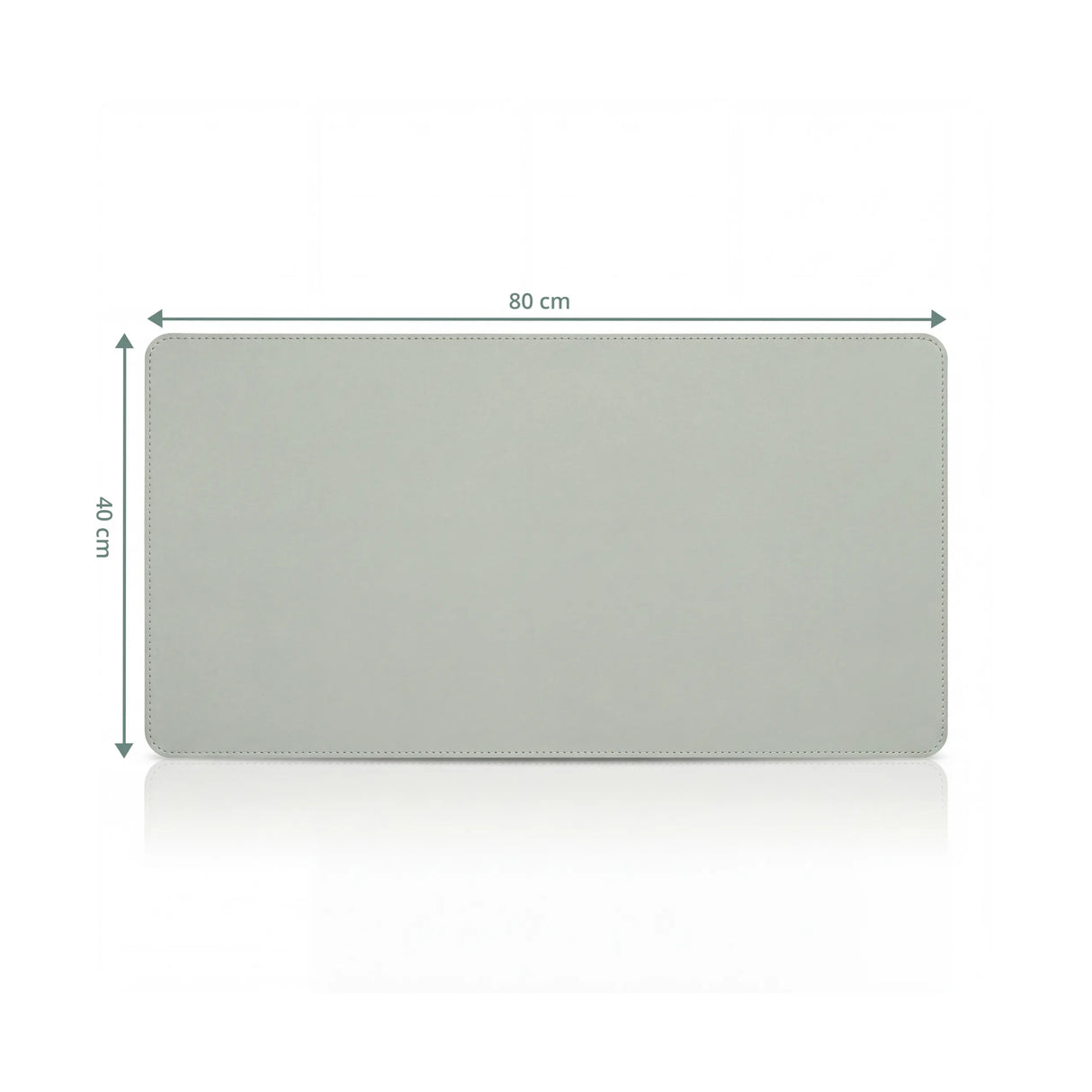 Maßansicht der Schreibunterlage Padflux Clean mit 80 × 40 cm von hjh OFFICE