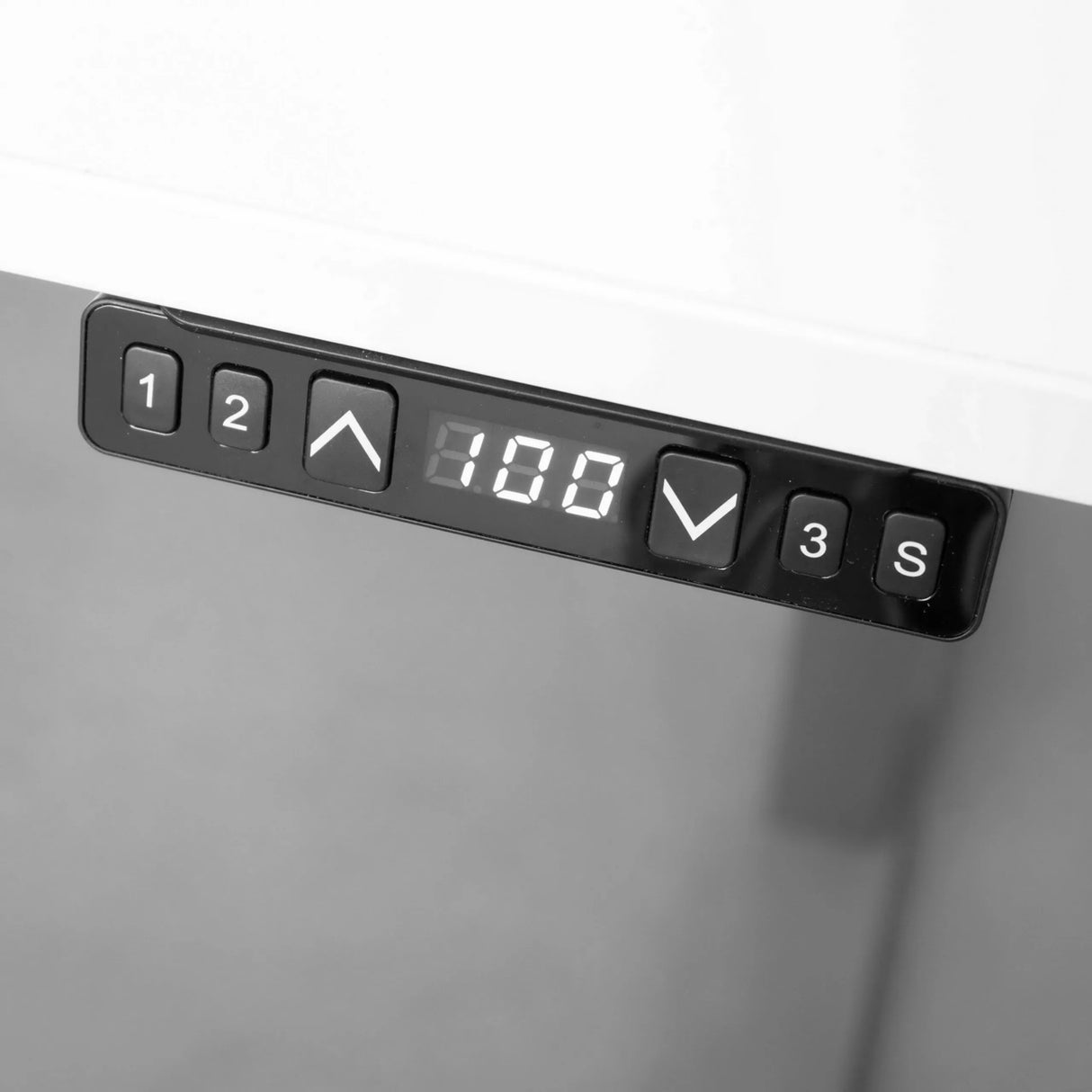 Digitales Bedienfeld mit Höhenanzeige des höhenverstellbaren Schreibtischs XDKB 16 G von hjh OFFICE PRO