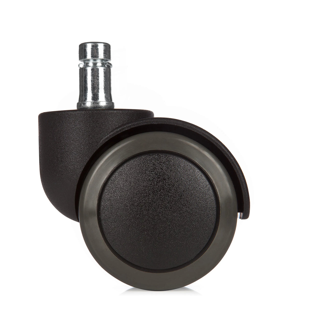 Schwarze Stuhlrolle 5x ROLO 11mm/50mm für Hartböden mit Metallstift von hjh OFFICE