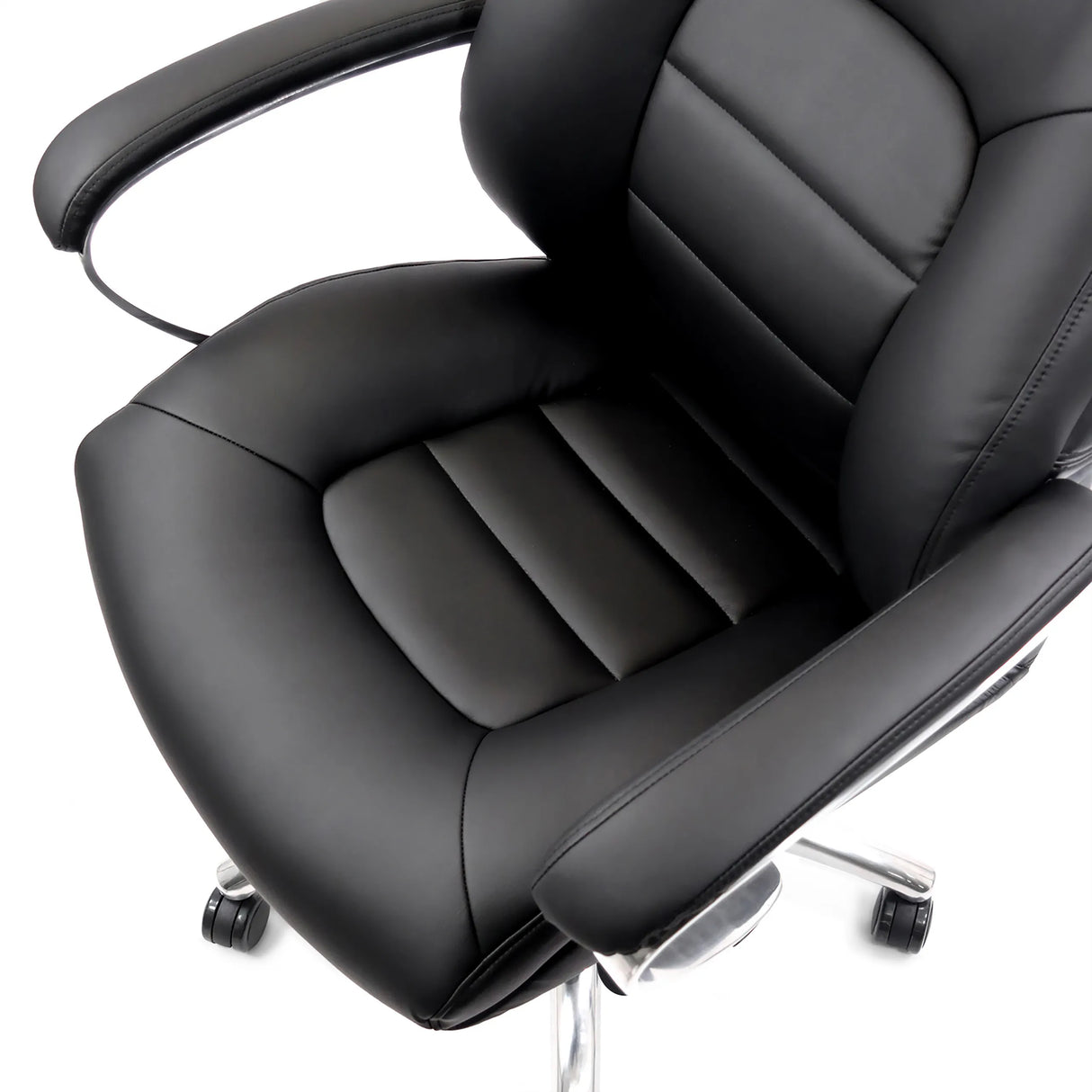 Sitzfläche und Rückenlehne des Drehstuhls BRENTON XXL in Schwarz von hjh OFFICE