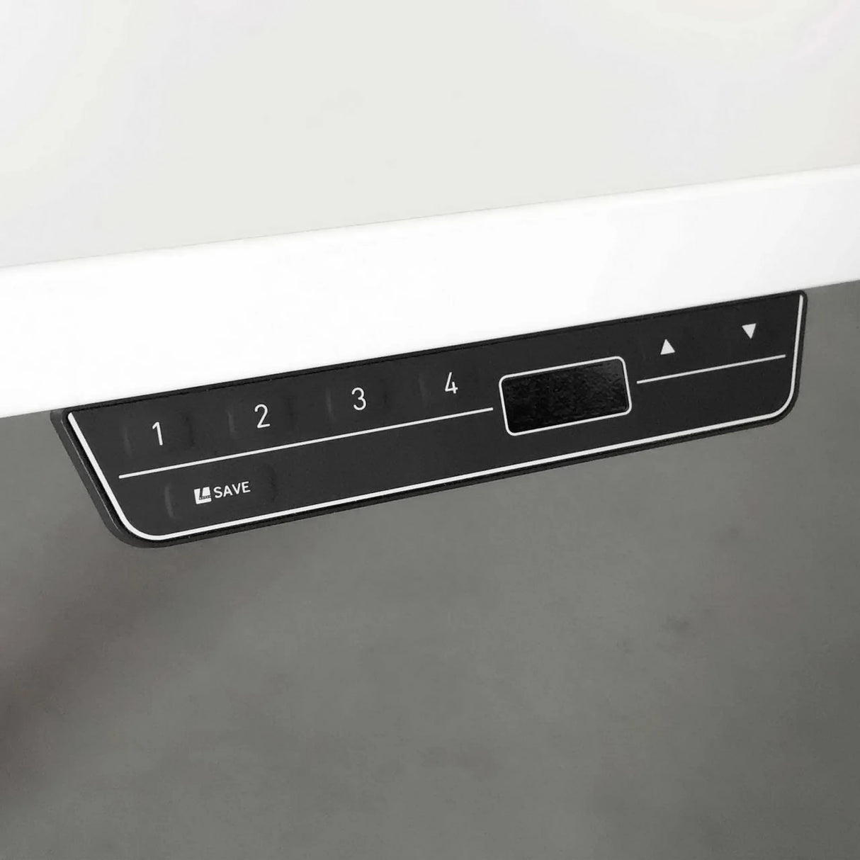 Digitales Bedienfeld mit Speicherfunktionen des elektrisch höhenverstellbaren Schreibtischs XDSM 19 S von hjh OFFICE PRO