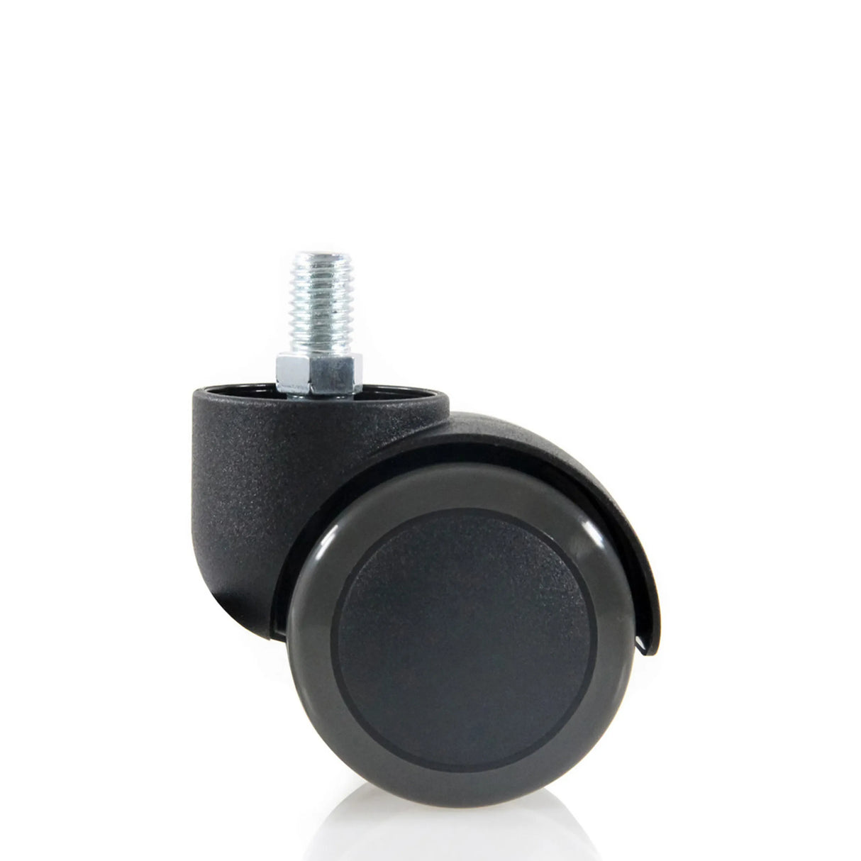 Schwarze Stuhlrolle 5x ROLO M10/50mm für Hartböden mit Gewindebolzen von hjh OFFICE