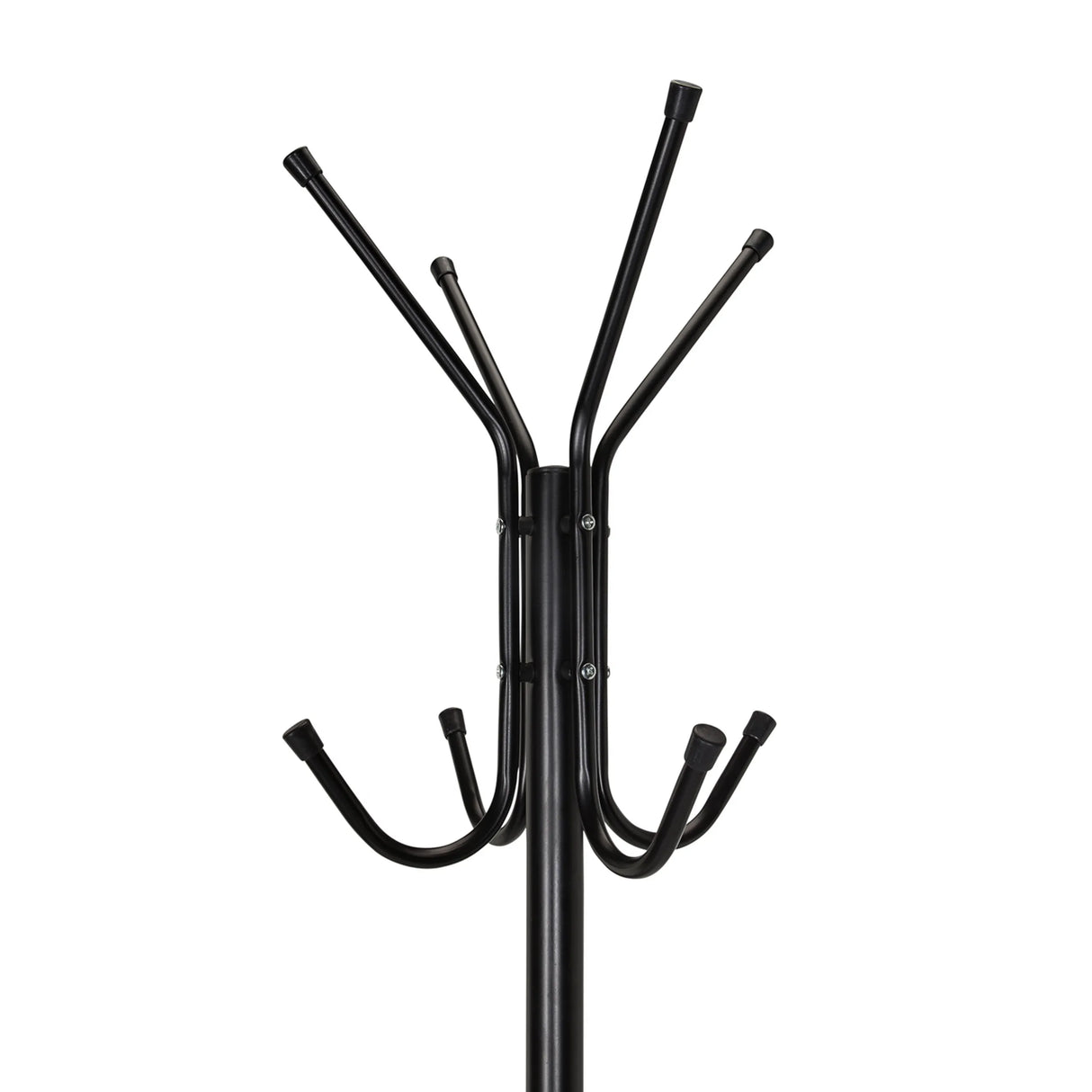 Obere und mittlere Haken des Garderobenständers SPACE IV in Schwarz von hjh OFFICE