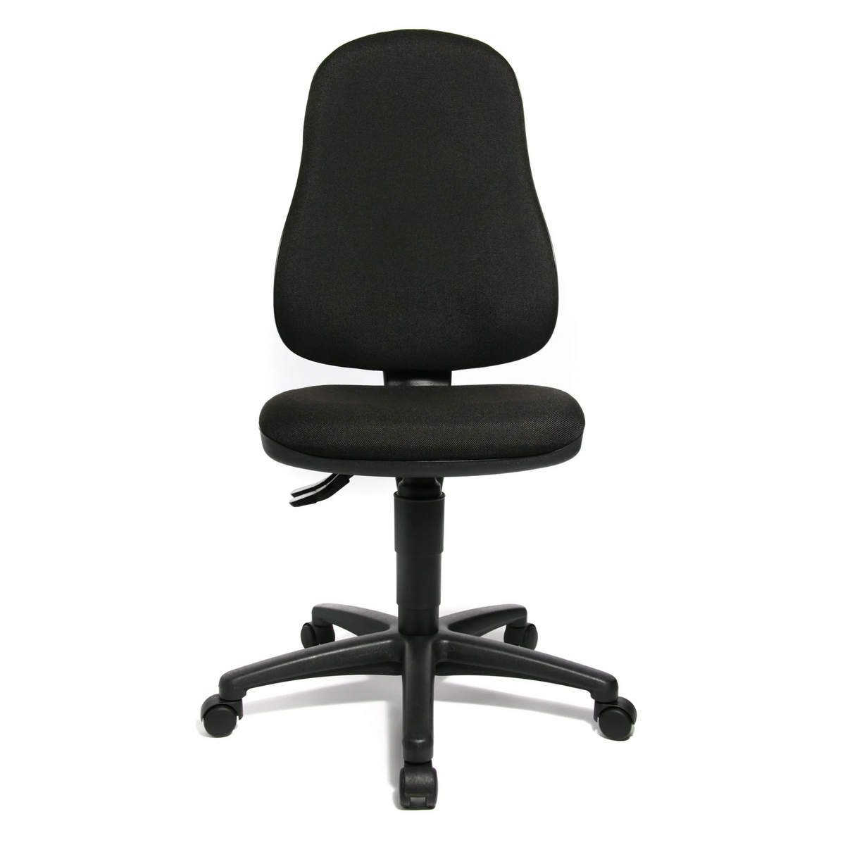 Schwarzer Homeoffice-Bürostuhl POINT 60 mit Stoffbezug und fünf Rollen von Topstar