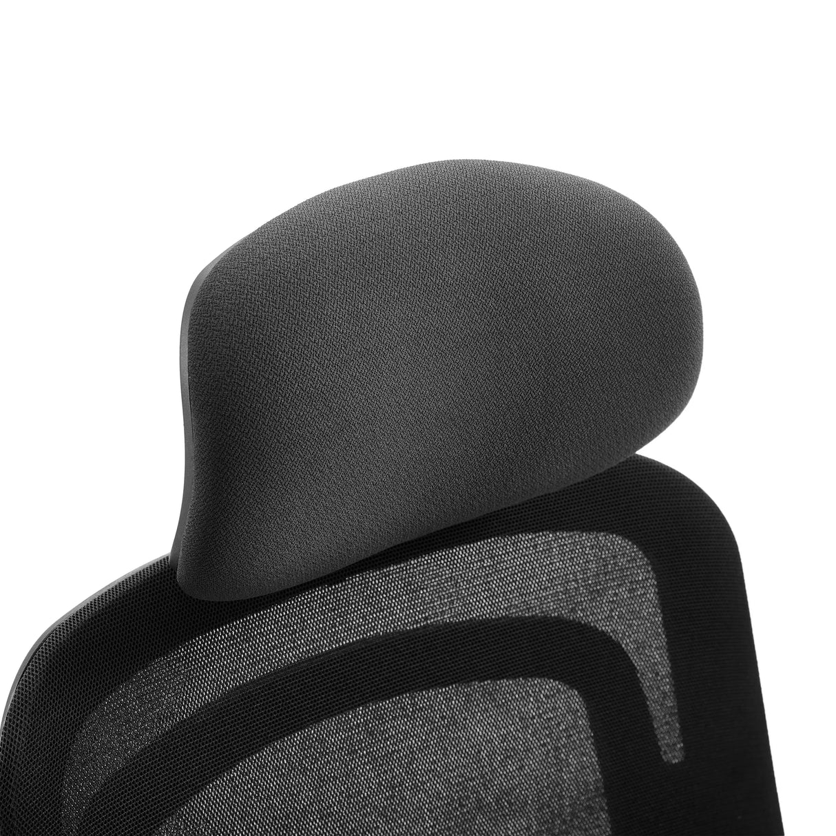Kopfstütze des Profi-Bürostuhls Vivadapt in Schwarz mit Netzbezug von hjh OFFICE