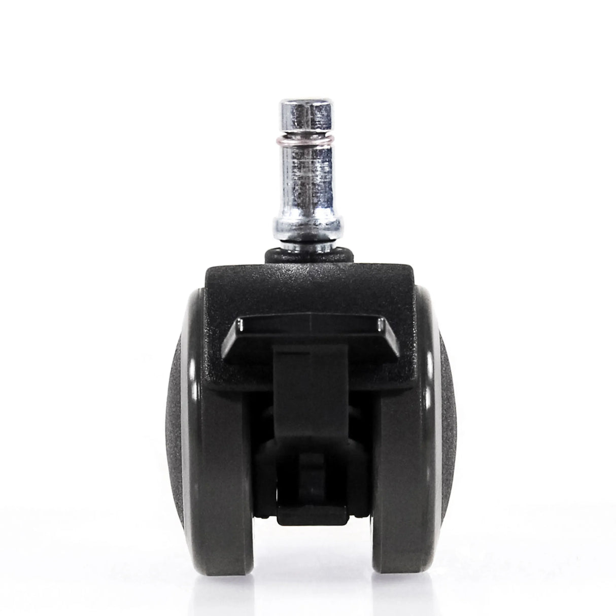 Einzelne schwarze Stuhlrolle 5x ROLO STOP 10mm/50mm für Hartböden mit Metallstift von hjh OFFICE