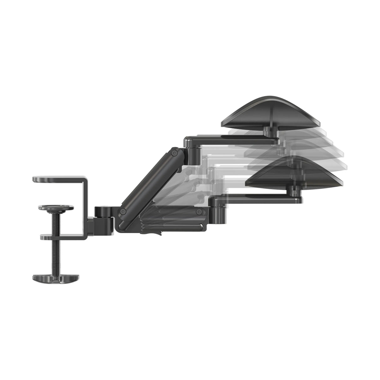 Verstellbarer Mechanismus der Armstütze RELEX RT1 in Schwarz mit Tischbefestigung von hjh OFFICE