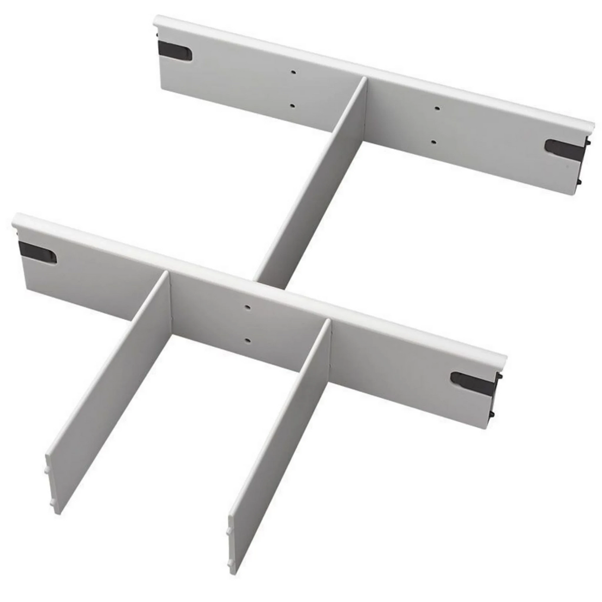 Graue Trennstege für den System Rollcontainer ACTR aus Metall mit mehreren Stegelementen von hjh OFFICE PRO