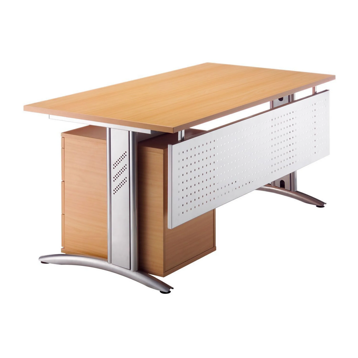 Silberne Sichtblende des Zubehörs SI S von hjh OFFICE PRO