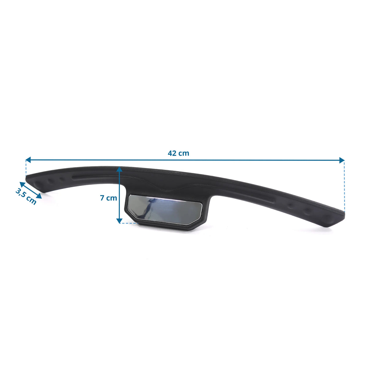 Maßansicht des Kleiderbügels KB ERGO LINE mit 42 cm Länge und 7 cm Höhe von hjh OFFICE