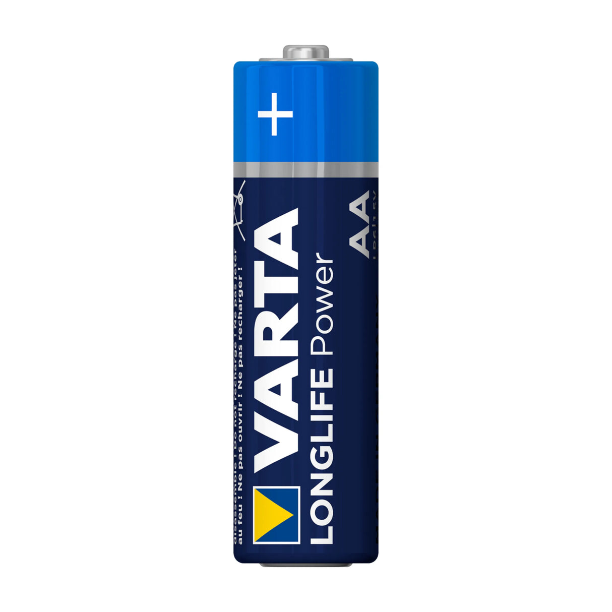 Batterie AA VARTA Longlife Power in Blau mit sichtbarem Pluspol von VARTA