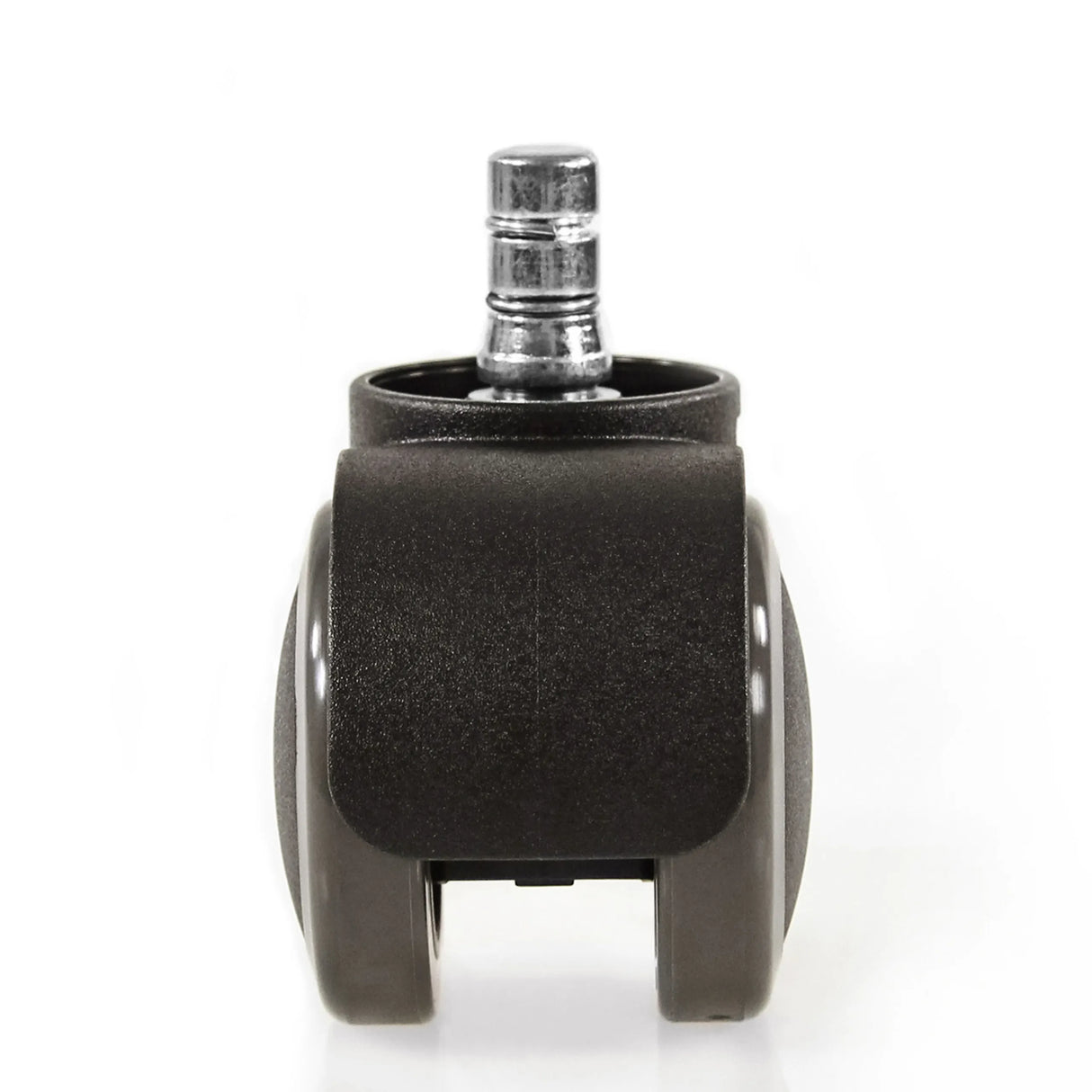 Schwarze Stuhlrolle 5x ROLO No-Noise 11mm/50mm für Hartböden mit metallischem Befestigungsstift von hjh OFFICE