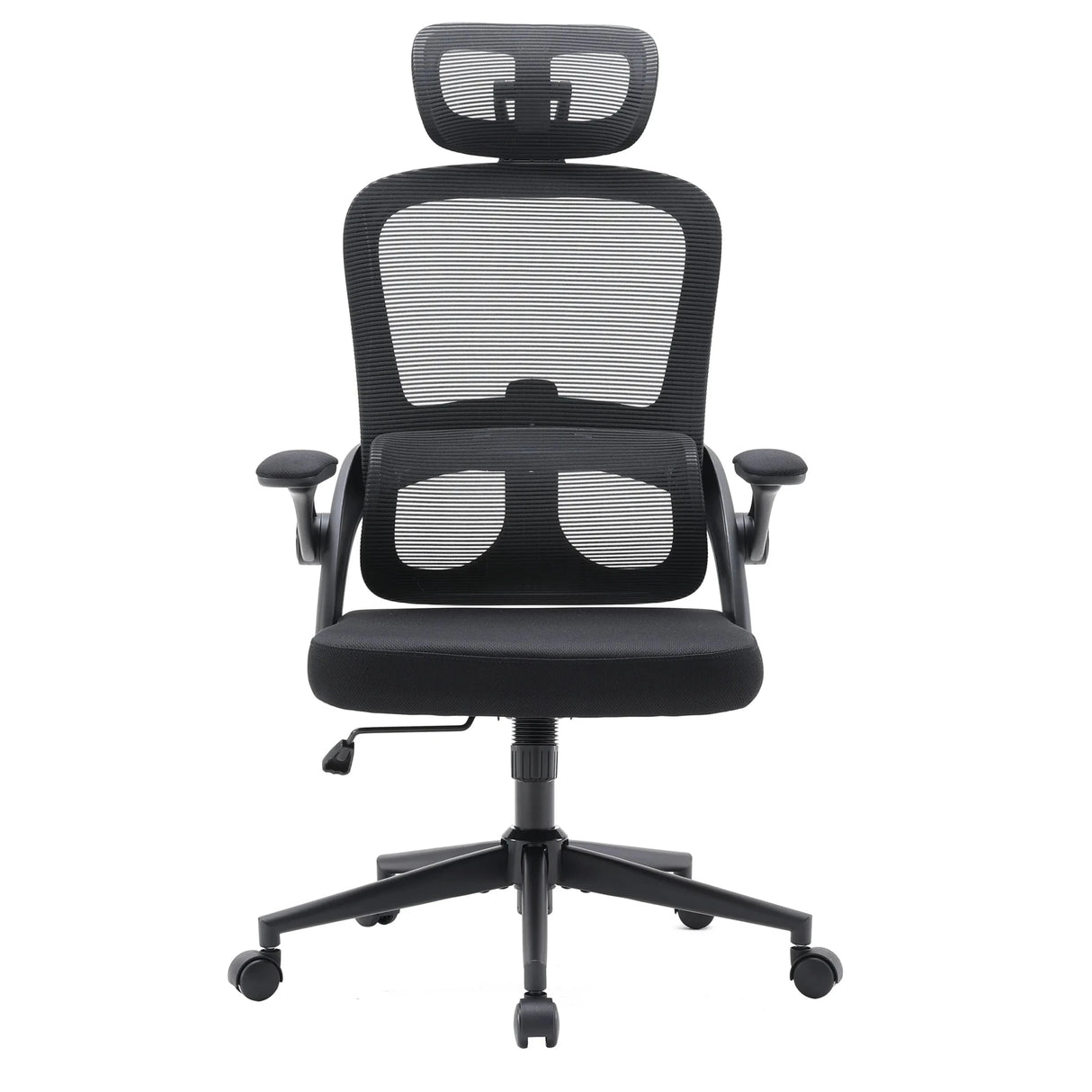 Profi-Bürostuhl MC102C-M101 in Schwarz mit Netzrückenlehne und Kopfstütze von Sihoo
