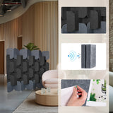 Graue und dunkelgraue Trennwände FLEXMIUT PLUG in verschiedenen Ansichten und Details von hjh OFFICE