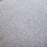 Dunkelgrauer Stoffbezug des Loungesessels Criss-Cross 20 mit grober Webstruktur von hjh LIVING