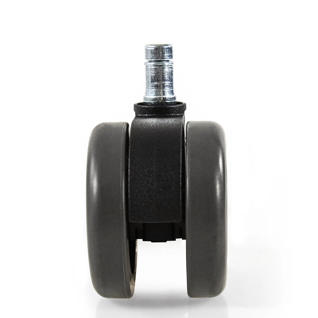 Zwillingsrolle der Stuhlrollen 5x ROLO FREE 11mm/65mm in Schwarz für Hartböden mit Metallstift von hjh OFFICE