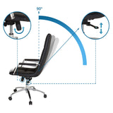 Verstellbare Rückenlehne mit 90° Neigungswinkel des Homeoffice Chefsessel SARANTO PRO von hjh OFFICE