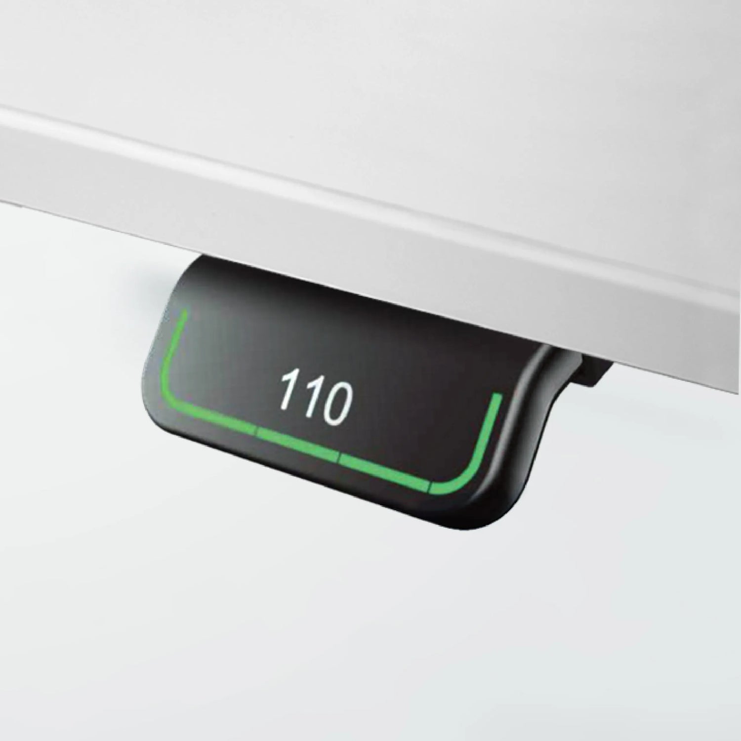 Digitalanzeige mit dem Wert 110 am elektrisch höhenverstellbaren Schreibtisch XDLR 12 S von hjh OFFICE PRO