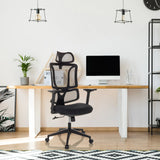 Homeoffice-Bürostuhl ERGOMY mit Netzrückenlehne und schwarzem Rahmen von MyBuero