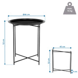 Technische Zeichnung des Beistelltischs ALLRUND mit 46 cm Durchmesser und 52 cm Höhe von hjh LIVING