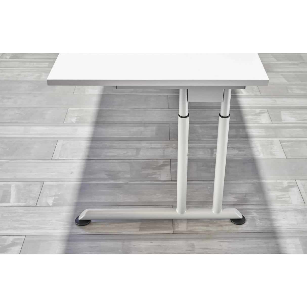 Untergestell des höhenverstellbaren Schreibtischs ZENO 8 S in Grau und Silber von hjh OFFICE PRO
