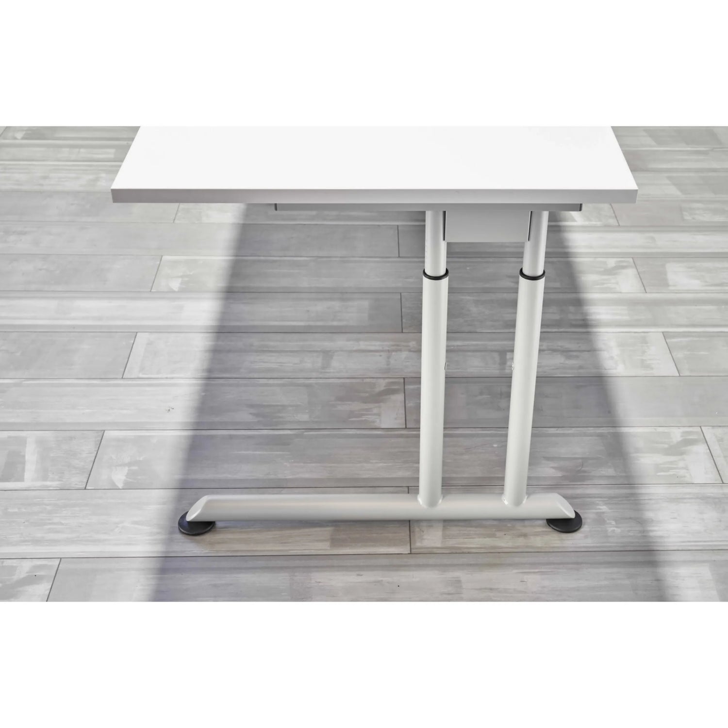 Untergestell des höhenverstellbaren Schreibtischs ZENO 8 S in Grau und Silber von hjh OFFICE PRO