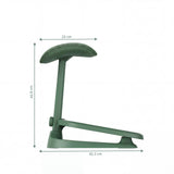 Maßzeichnung der Fußablage LiberNovo Omni StepSync mit einer Höhe von 42,8 cm und Tiefe von 42,3 cm von Libernovo