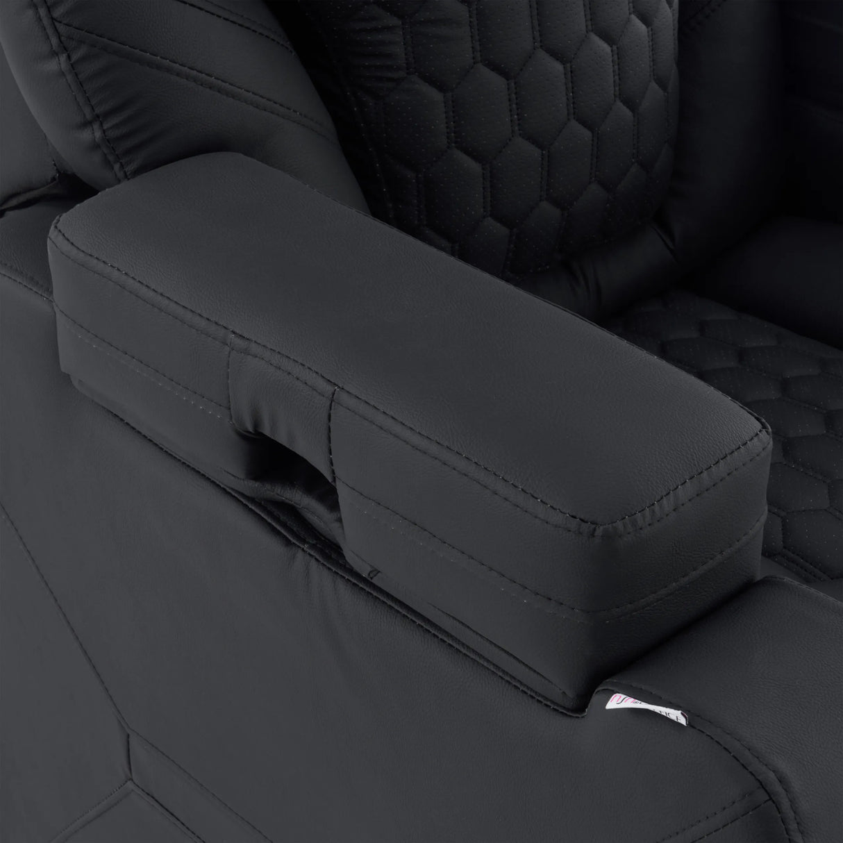 Gepolsterte Armlehne des Loungesessels Game Sport RX in Schwarz von hjh OFFICE