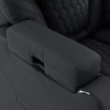 Gepolsterte Armlehne des Loungesessels Game Sport RX in Schwarz von hjh OFFICE