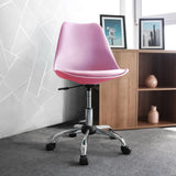 Rosa Homeoffice-Bürostuhl FANCY PRO mit einer glänzenden Sternfuß-Basis aus Metall von hjh OFFICE