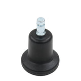 Schwarzer Stuhlgleiter 5 x STAND Nr. 10 mit 10 mm Metallstift für alle Böden von hjh OFFICE