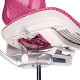 Unterseite der Sitzfläche mit Verstellmechanismus des Luxus-Chefsessels ERGOHUMAN SLIM G GEN2 in Rosa von hjh OFFICE