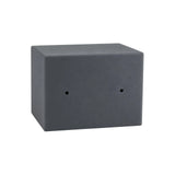 Anthrazitfarbener Tresor Safe Compact Mini in quaderförmiger Ausführung von hjh OFFICE
