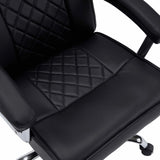 Schwarz gesteppte Sitzfläche und Rückenlehne des Homeoffice-Bürostuhls Relax Prestio von MyBuero
