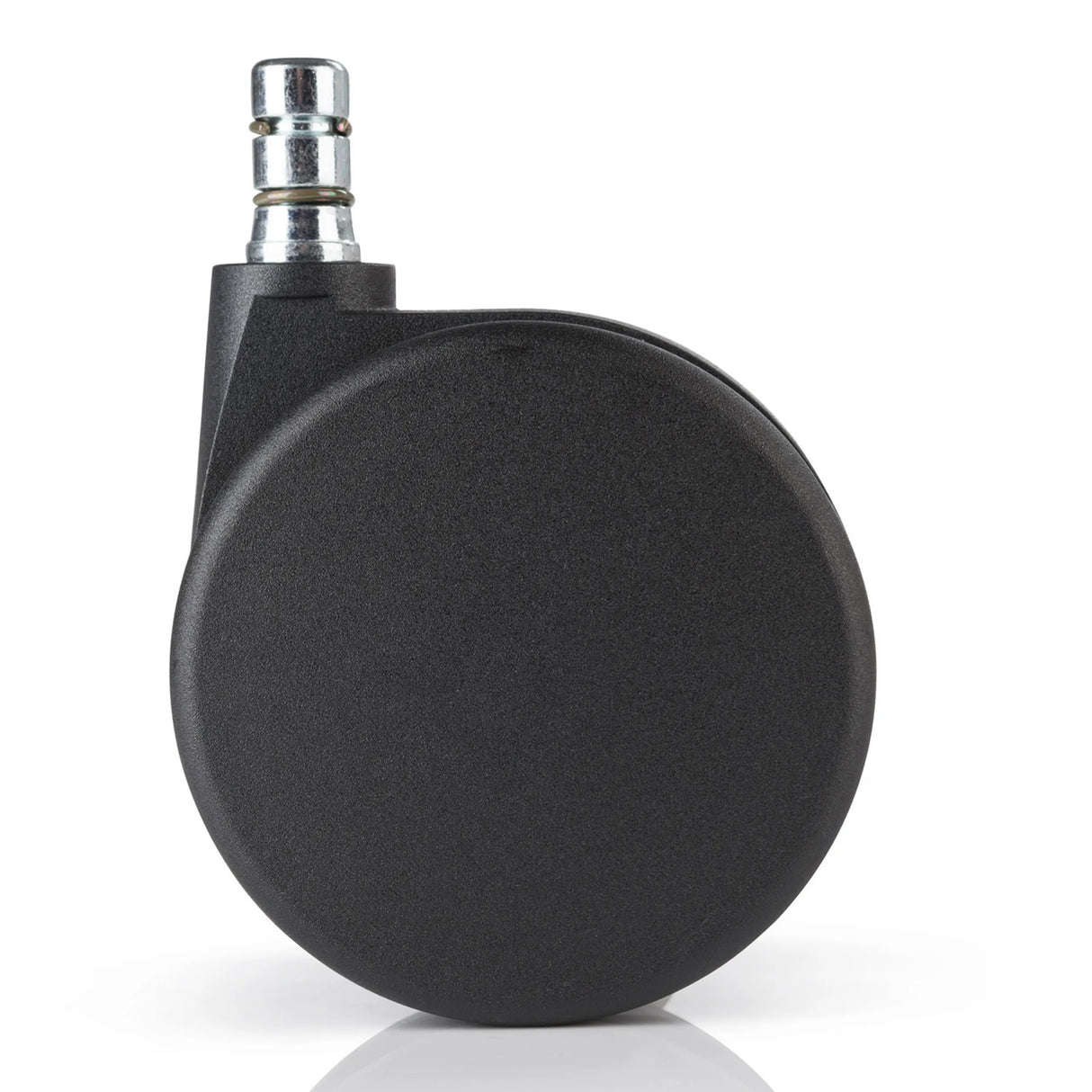 Schwarze Stuhlrolle 5x ROLO No-Noise 11mm/75mm für Teppichböden mit Metallstift von hjh OFFICE