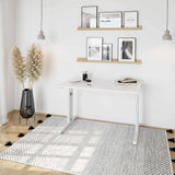Höhenverstellbarer Schreibtisch MEGA 612 W in Weiß mit einer Arbeitsfläche von 120 × 67 cm von hjh OFFICE PRO