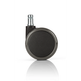Schwarze Stuhlrolle 5x ROLO 11mm/65mm für Hartböden mit Metallstift von hjh OFFICE – 360-Grad-Ansicht (Rückenansicht 180°)