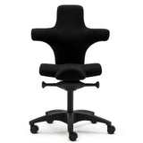 High-End-Bürostuhl PICASSO in Schwarz mit Rollenkreuz und hoher Rückenlehne von Sitwell Steifensand
