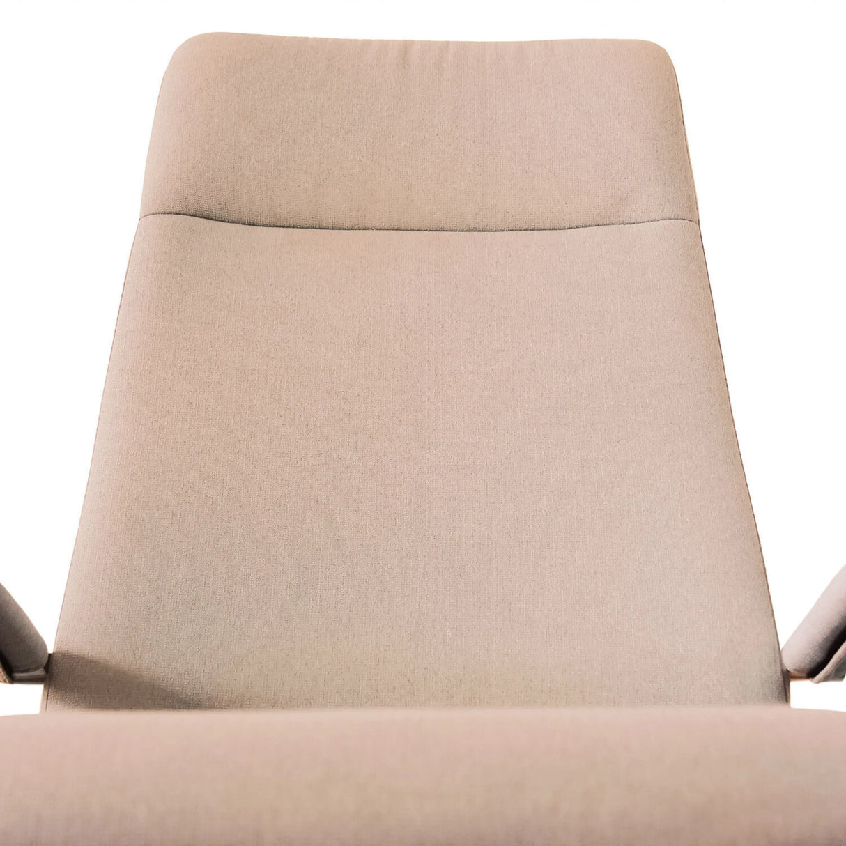 Beige Stoffpolsterung der Rückenlehne des Home-Office-Bürostuhls SARANTO PLUS I von hjh OFFICE