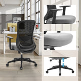 Home-Office-Bürostuhl Sedito in Schwarz-Grau mit verstellbaren Armlehnen und Gasdruckfeder von hjh OFFICE