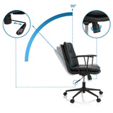 Neigungsmechanismus mit 90 Grad Rückenlehnenverstellung des Homeoffice-Bürostuhls SMALLO von hjh OFFICE