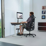 High-End-Bürostuhl LiberNovo Omni Gen in Dunkelgrau mit Kopfstütze und Armlehnen von Libernovo