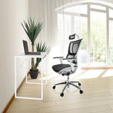 Weißer Schreibtisch EASY UP H I in den Maßen 78 x 46 cm von hjh OFFICE
