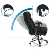 Verstellbare Rückenlehne und Höhenverstellung des Drehstuhls BUILDER XXL I von hjh OFFICE