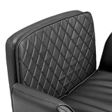 Rautensteppung der Rückenlehne des Homeoffice-Bürostuhls Criss-Cross 10 in Schwarz von hjh LIVING