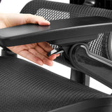 Verstellbare Armlehne des Profi-Bürostuhls Ergo U2 Pro3 mit Hebel zur Höhenregulierung von hjh OFFICE