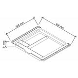 Technische Zeichnung des Zubehörs UCF1 mit 394 × 328 mm von hjh OFFICE PRO